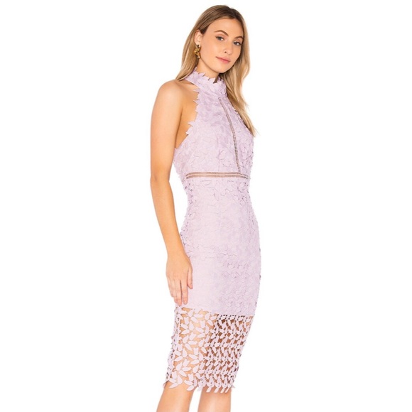 NEW BARDOT REVOLVE LACE HALTER MINI DRESS - Picture 3 of 8